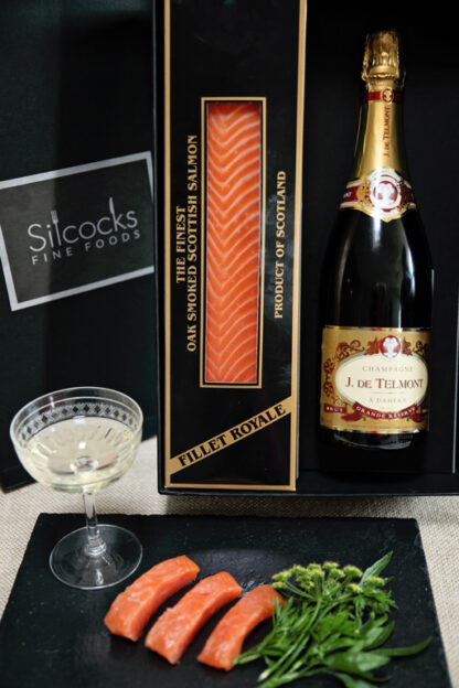 Balmoral Salmon Fillet  (300-400gm) & Branded Champagne