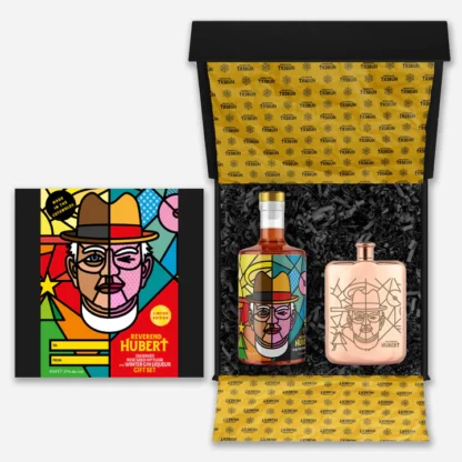 Winter Gin Liqueur (50cl) & Engraved Rose Gold Hip Flask